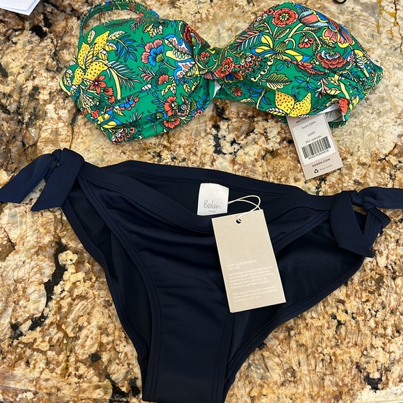 NWT Boden Catania Cup-size Bikini Top 32DD and navy bikini .BG - Picture 2 of 7